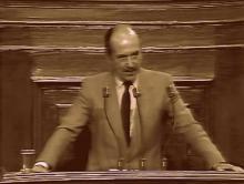 Κωστής Στεφανόπουλος, πρόεδρος ΔΗΑΝΑ, στη Βουλή, 1989