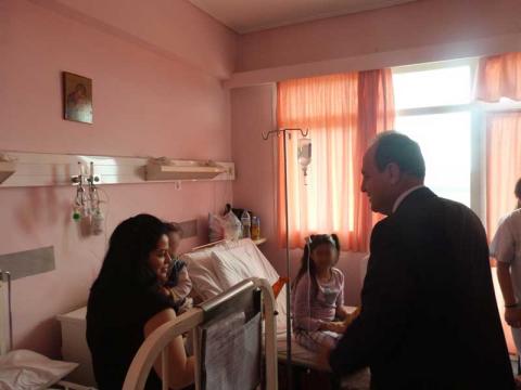 Επίσκεψη Δημάρχου Γιαννιτσών στο Νοσοκομείο