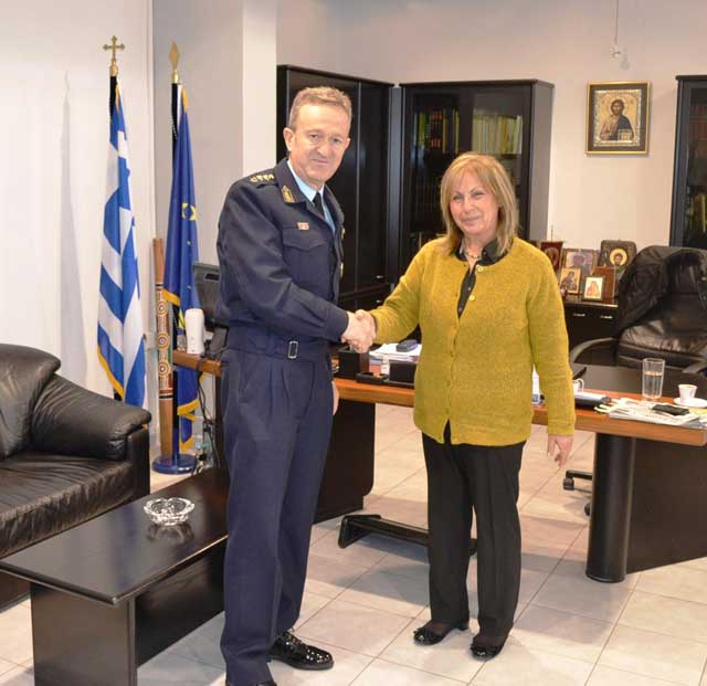 Επίσκεψη νέου Αστυνομικού Δ/ντη στην κ. Αηδονά