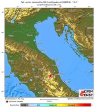 Σεισμός στην Κεντρική Ιταλία